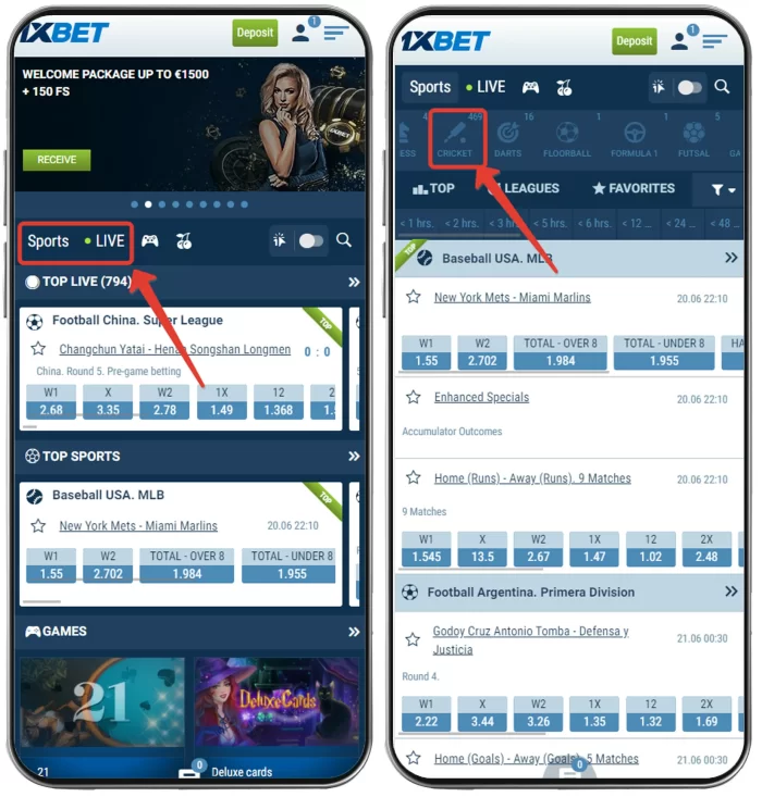How to start 1xbet cricket betting How to bet on 1xbet cricket