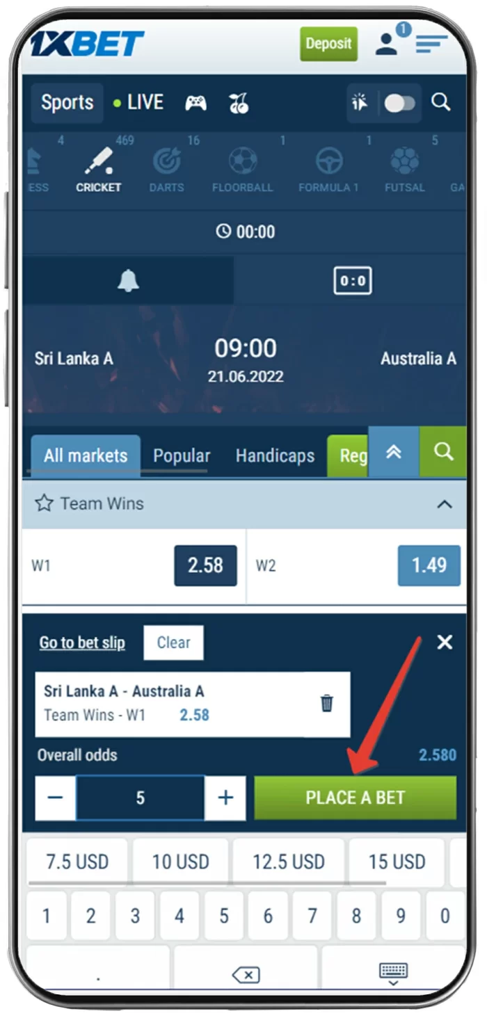 How to Bet on 1xbet Live Cricket events 1xbet Cricket Betting Rules - How to bet on cricket live matches