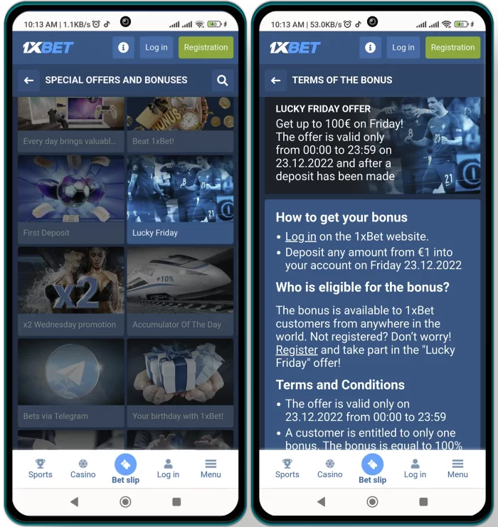 1xbet Friday bonus rules - How to use bonus money