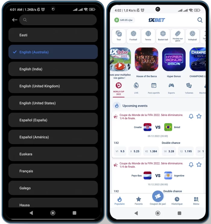 How to edit language in 1xbet app Guide on how to change language in 1xbet app