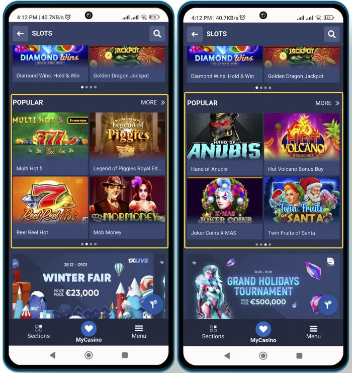 Popular 1xbet slots for today