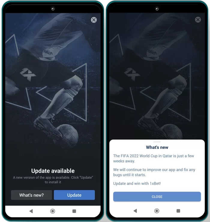 1xbet update version download for Android