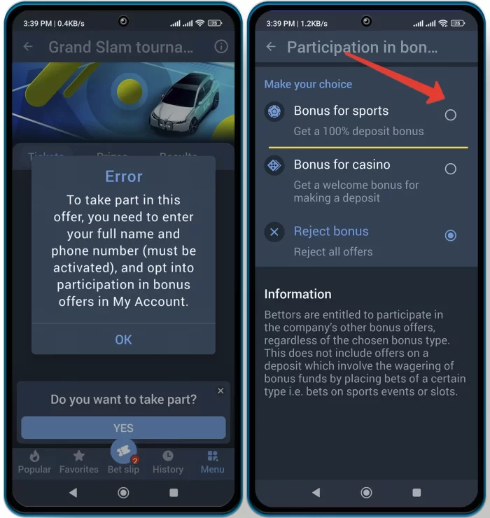How to take part in the 1xbet promotions