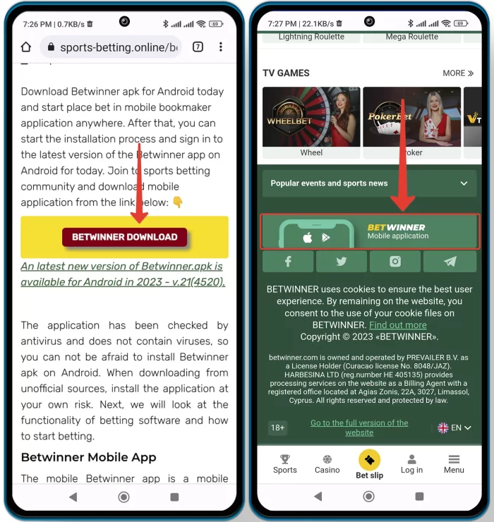 Betwinner mobile app download for Android Download betwinner app for Android