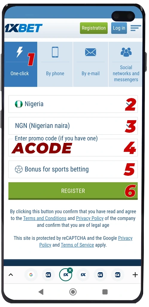 How to start betting on 1xbet - registration at 1x bet