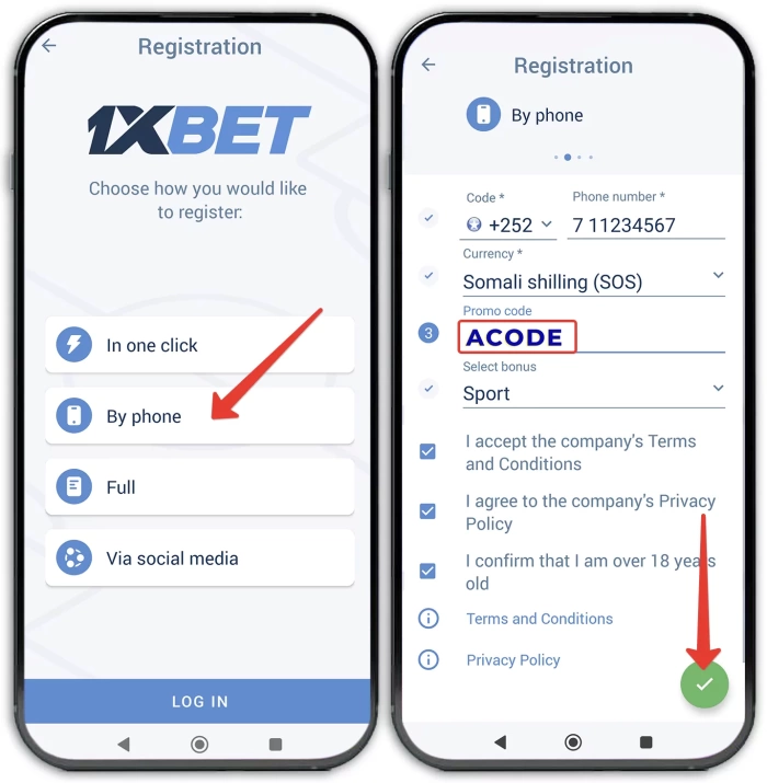 How to use betting promo code for 1xbet