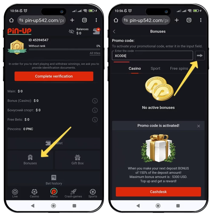 How to use Pin up promo code Pin up promo code for 2023