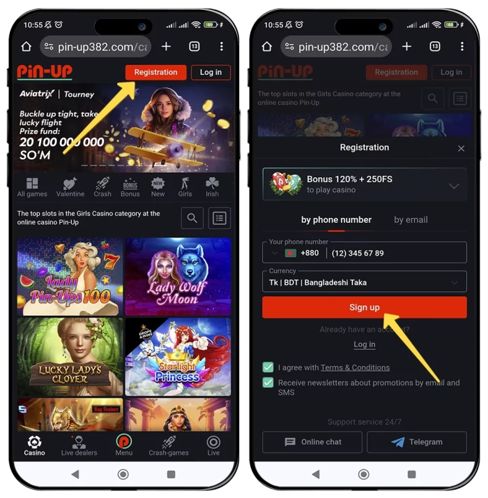 Sign up to Pin up - Registration by email Pin up registration account - How to register in 2023