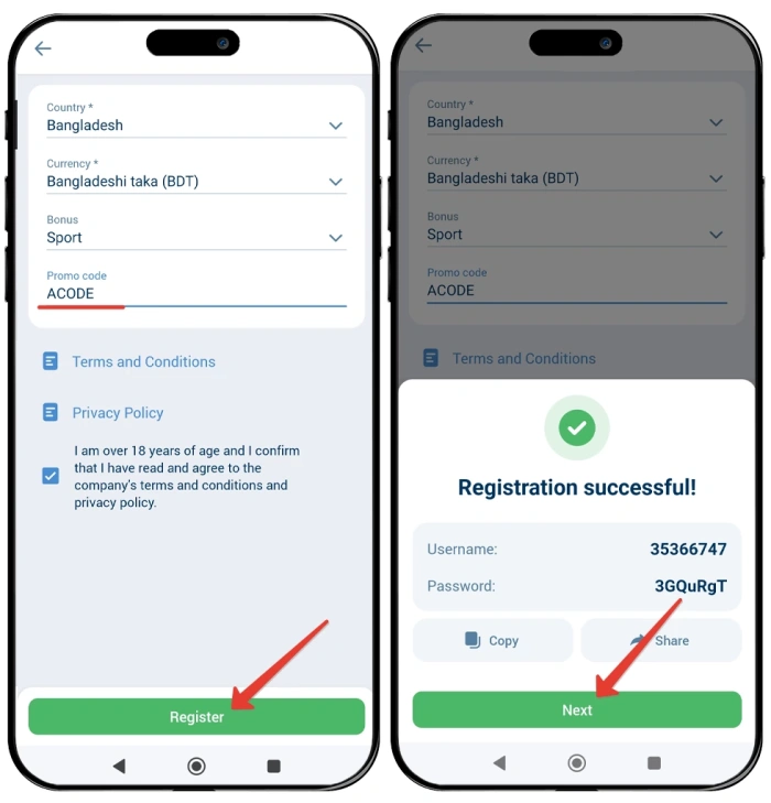 1xbet official promo code using