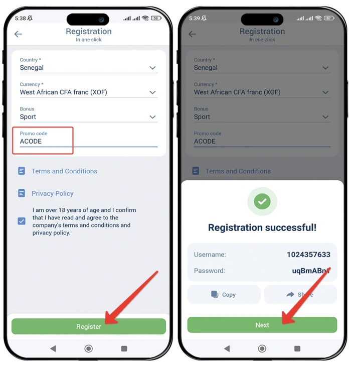 1xbet app registration from Senegal How to register 1xbet senegal account