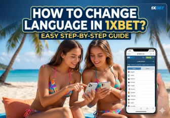 Language change in 1xbet